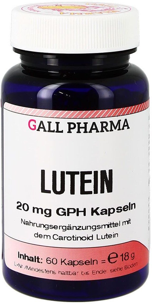Lutein 20 mg GPH Kapseln 60 St