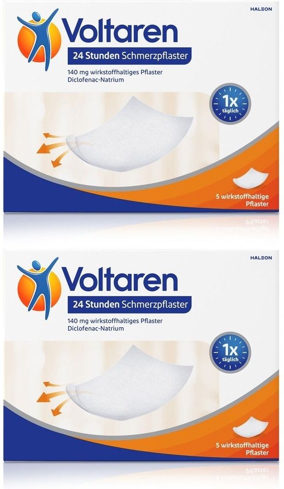 Voltaren 24 Stunden Schmerzpflaster 2x 2x5 St Pflaster