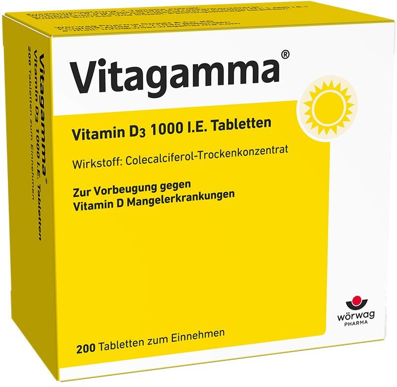 Vitagamma Vitamin D3 1.000 I.e. Tabletten 200 St