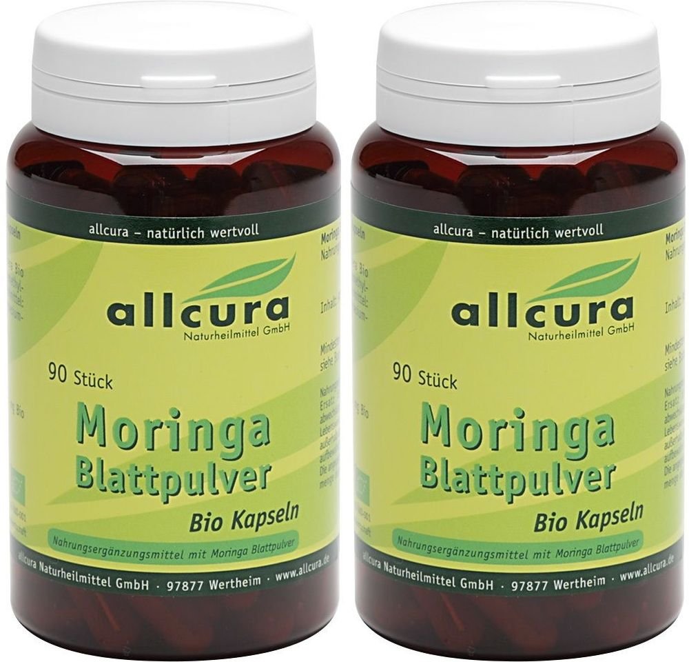 Moringa Blattpulver Bio Kapseln 2x 2x90 St