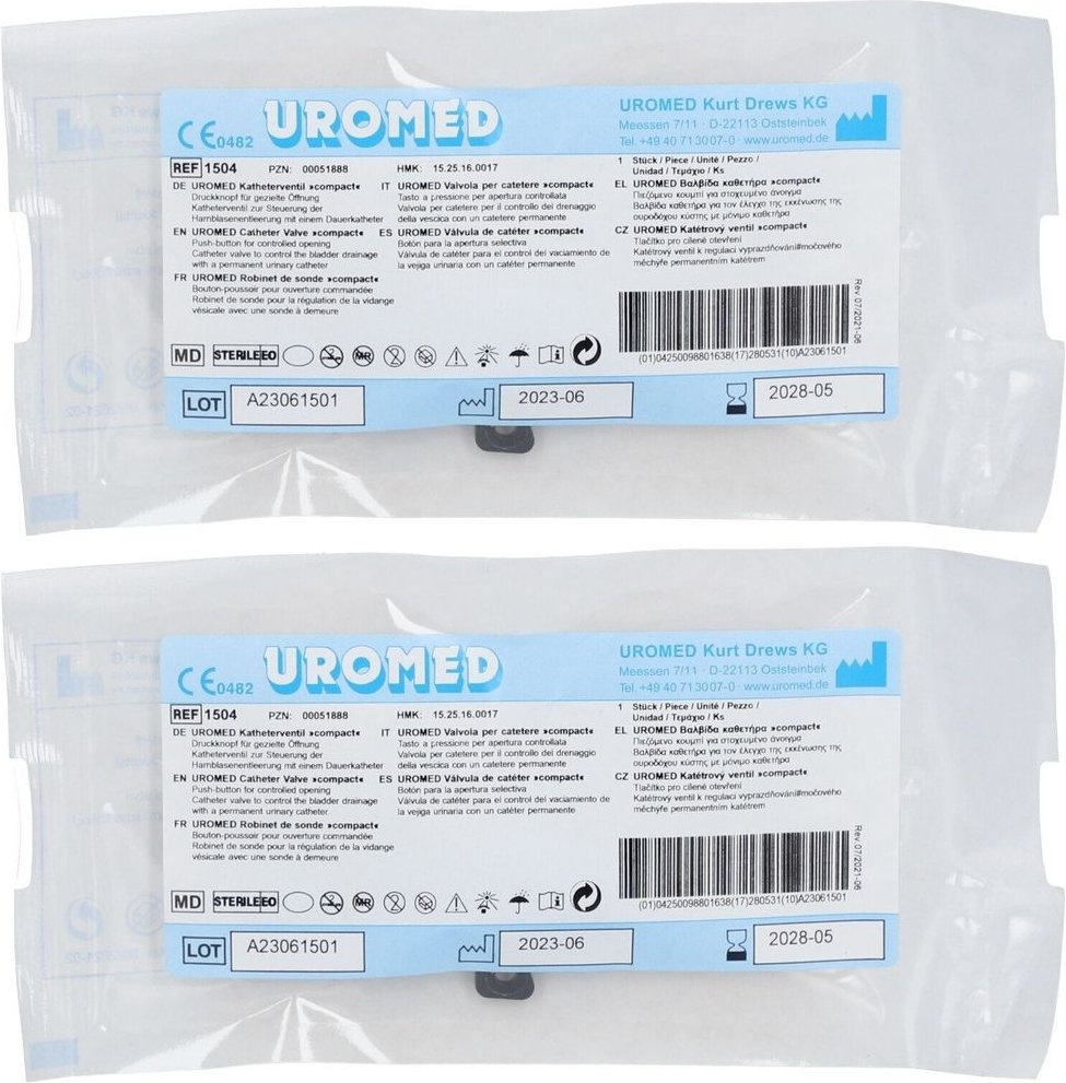 Uromed Kath Vent Comp 1504 x2 2x1 St