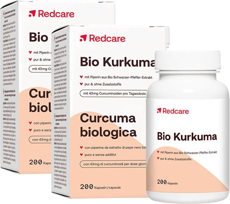 Redcare Bio Kurkuma Doppelpack 2x200 St Kapseln
