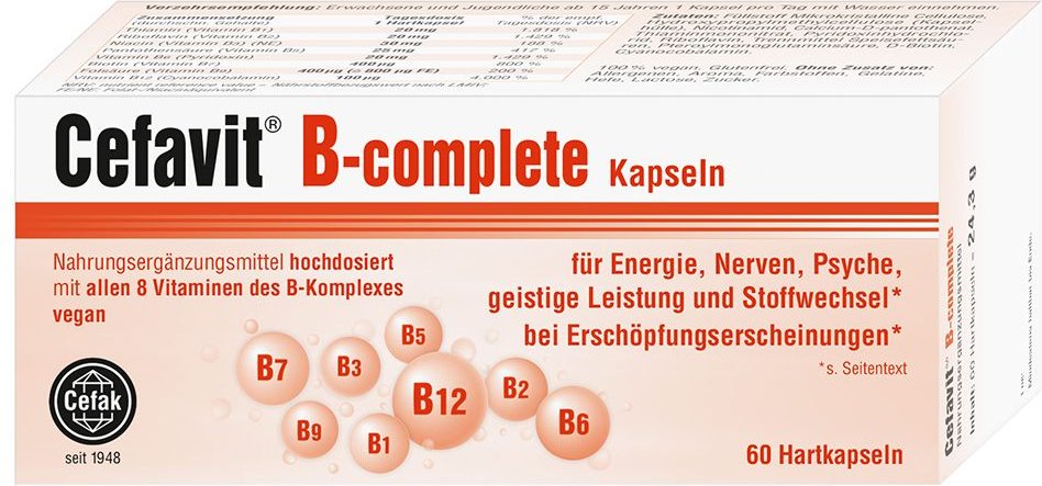 Thumbnail - Cefavit B-complete Hartkapseln 60 St
