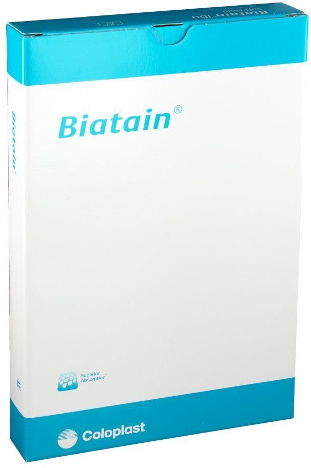 Biatain Ibu Schaumverband 10x20 cm sanft haftend 5 St Verband