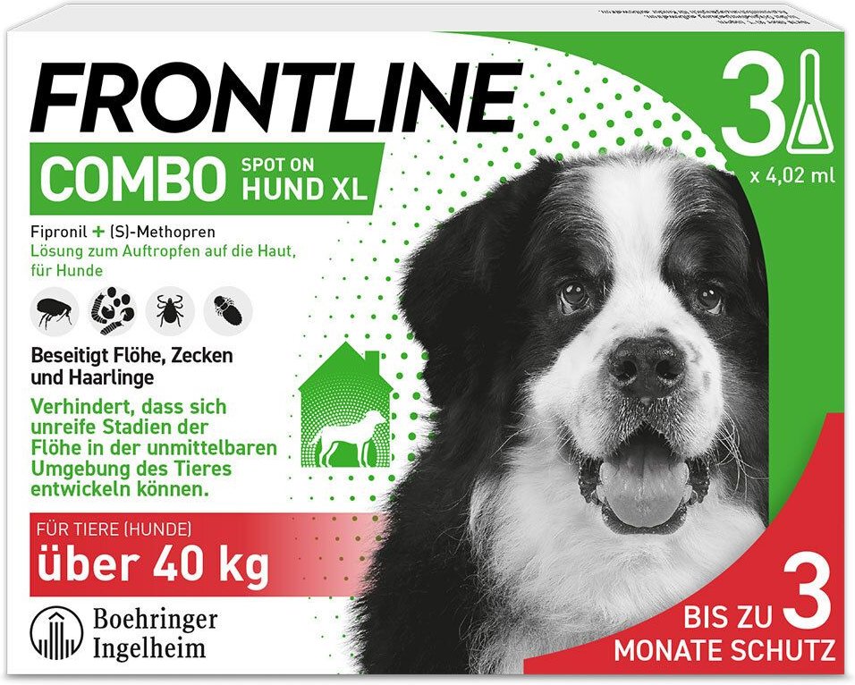 Thumbnail - Frontline Combo Spot on Hund XL Lsg.z.Auft.a.Haut 3 St Einzeldosispipetten