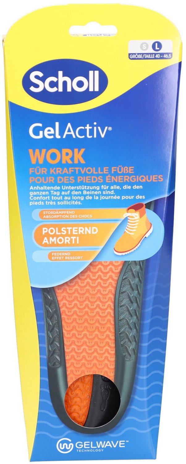 Scholl GelActiv Einlegesohlen Work men 2 St