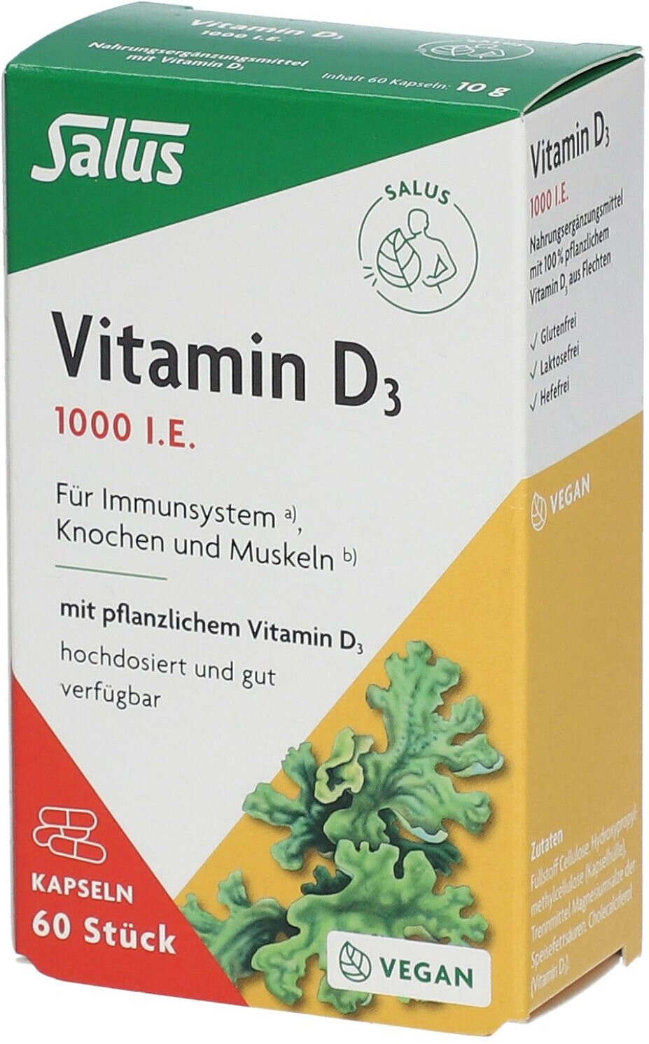 Thumbnail - Vitamin D3 1000 I.e. vegan Kapseln Salus 60 St