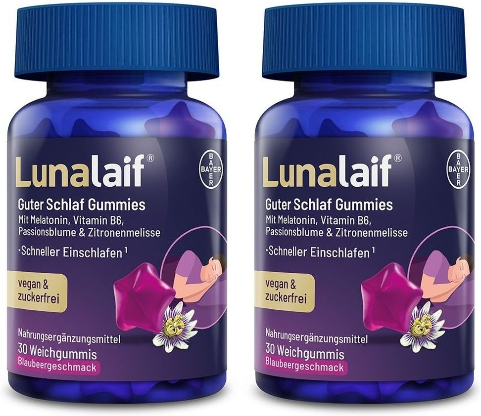 Lunalaif Guter Schlaf Gummies 2x 2x30 St