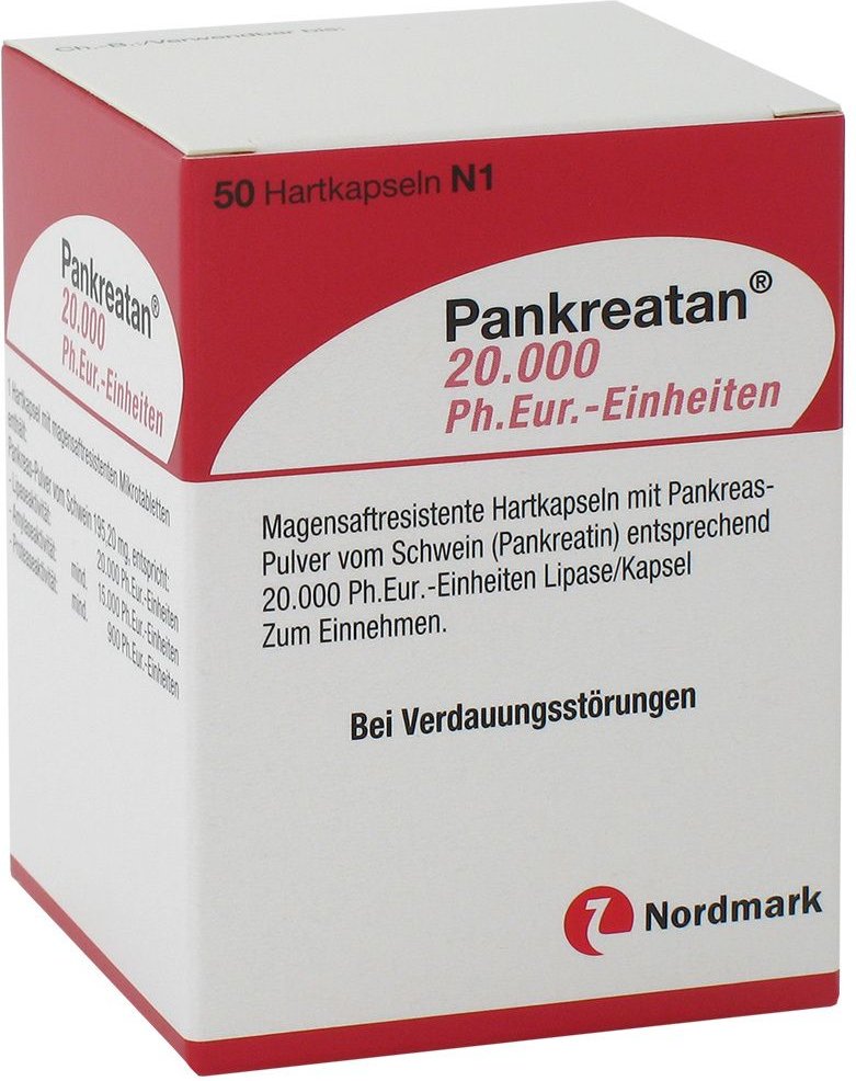 Thumbnail - Pankreatan 40.000 Ph.Eur.-Einheiten magensaftresistent Hartkapseln