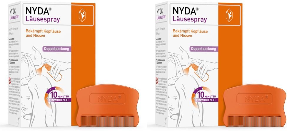 2x Nyda Läusespray 2x2x50 ml Pumplösung
