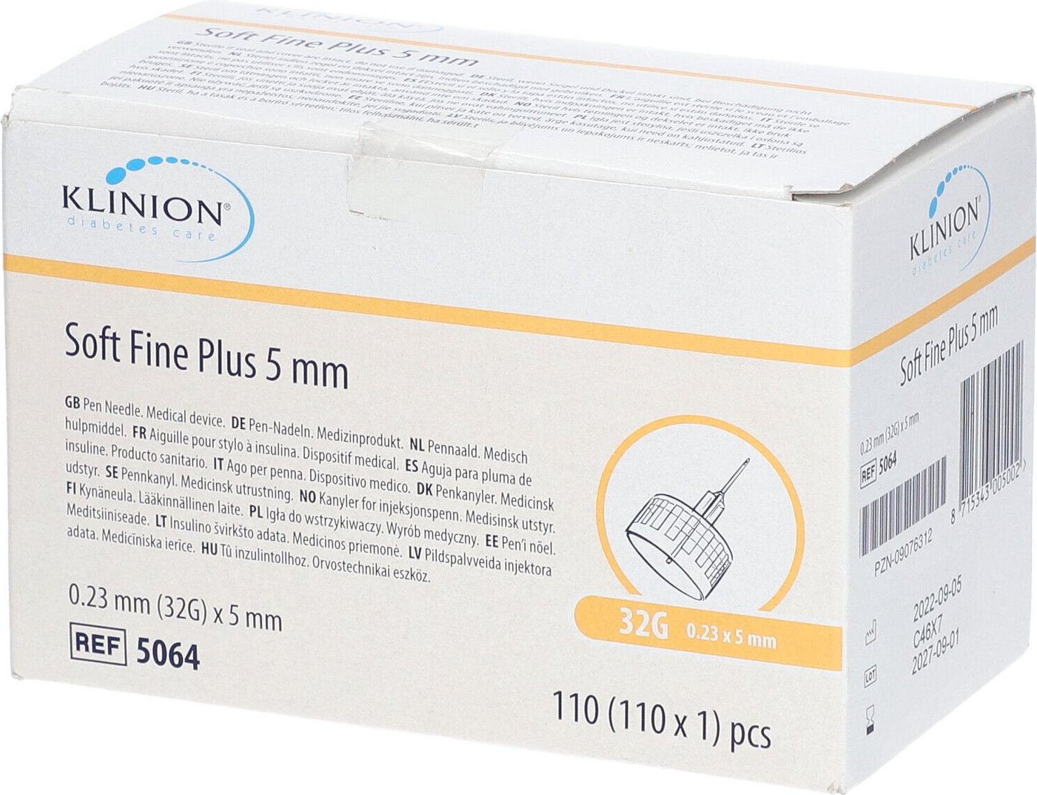 Klinion Soft fine plus Pen-Nadeln 0,23x5 mm 32 G
