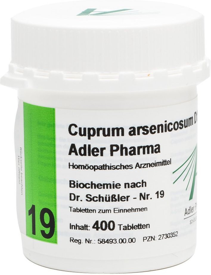 Biochemie Adler 19 Cuprum arsenicosum D 12 Tabl. 400 St Tabletten