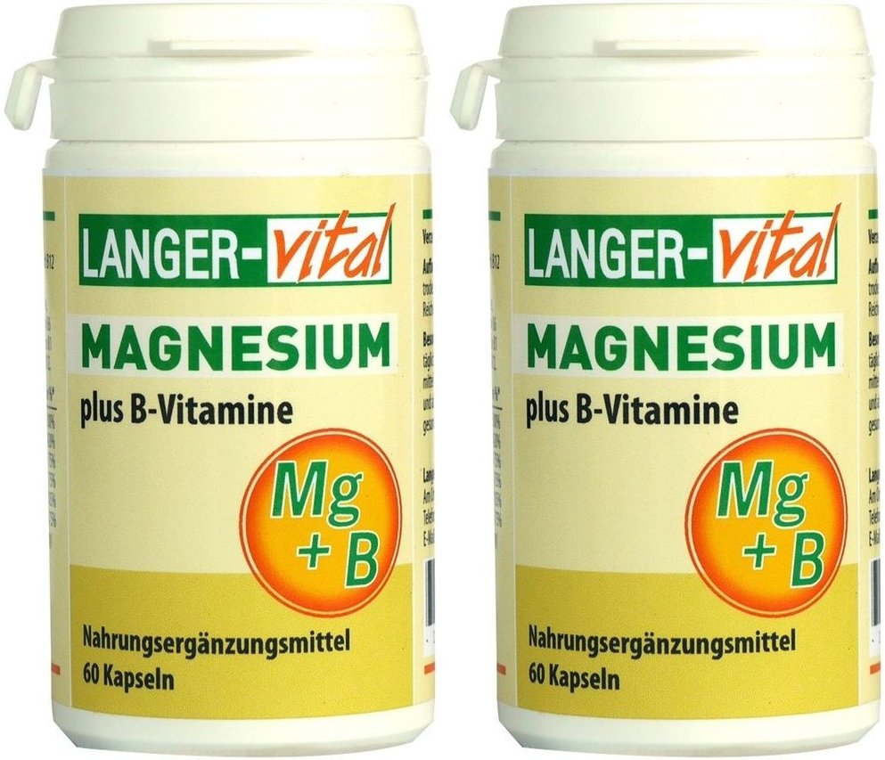 Magnesium 375 mg+B-Vitamine Kapseln 2x 2x60 St