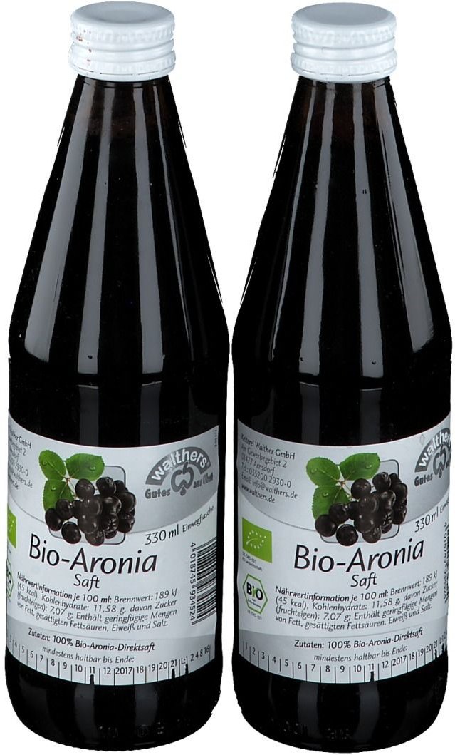 Thumbnail - Walther's Bio Aronia Direktsaft 2x330 ml Saft