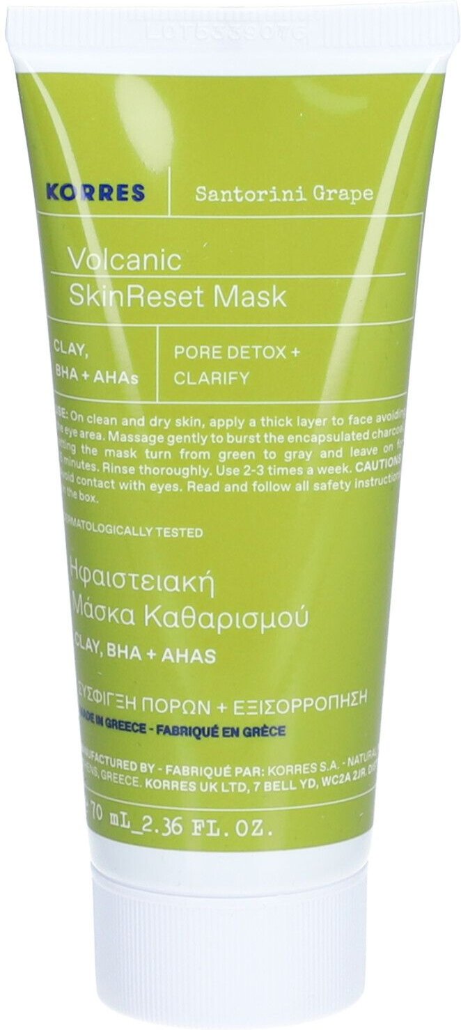 Korres KF Santorini Grape Volcanic SkinReset Masker 75 ml Maske