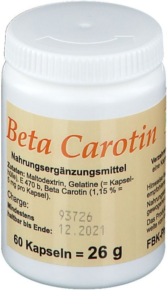 Thumbnail - Beta Carotin Kapseln