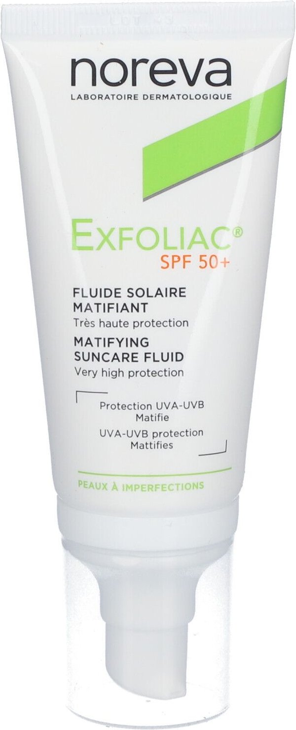 Thumbnail - Noreva Exfoliac mattier.Sonnenschutz-Fluid LSF 50+ 40 ml Creme