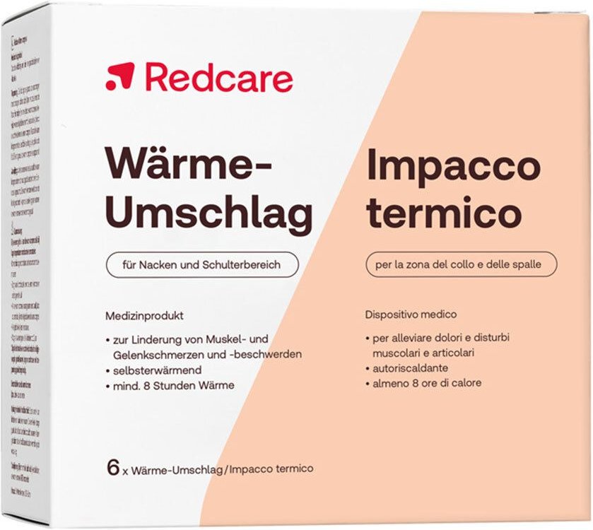 Redcare Wärmeumschlag 9x29 cm 6 St Pflaster
