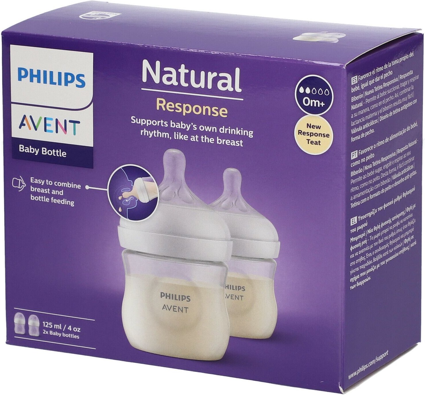 Thumbnail - Philips Avent Natural Response Zuigfles Scy900/02 DUO 2 St Flaschen