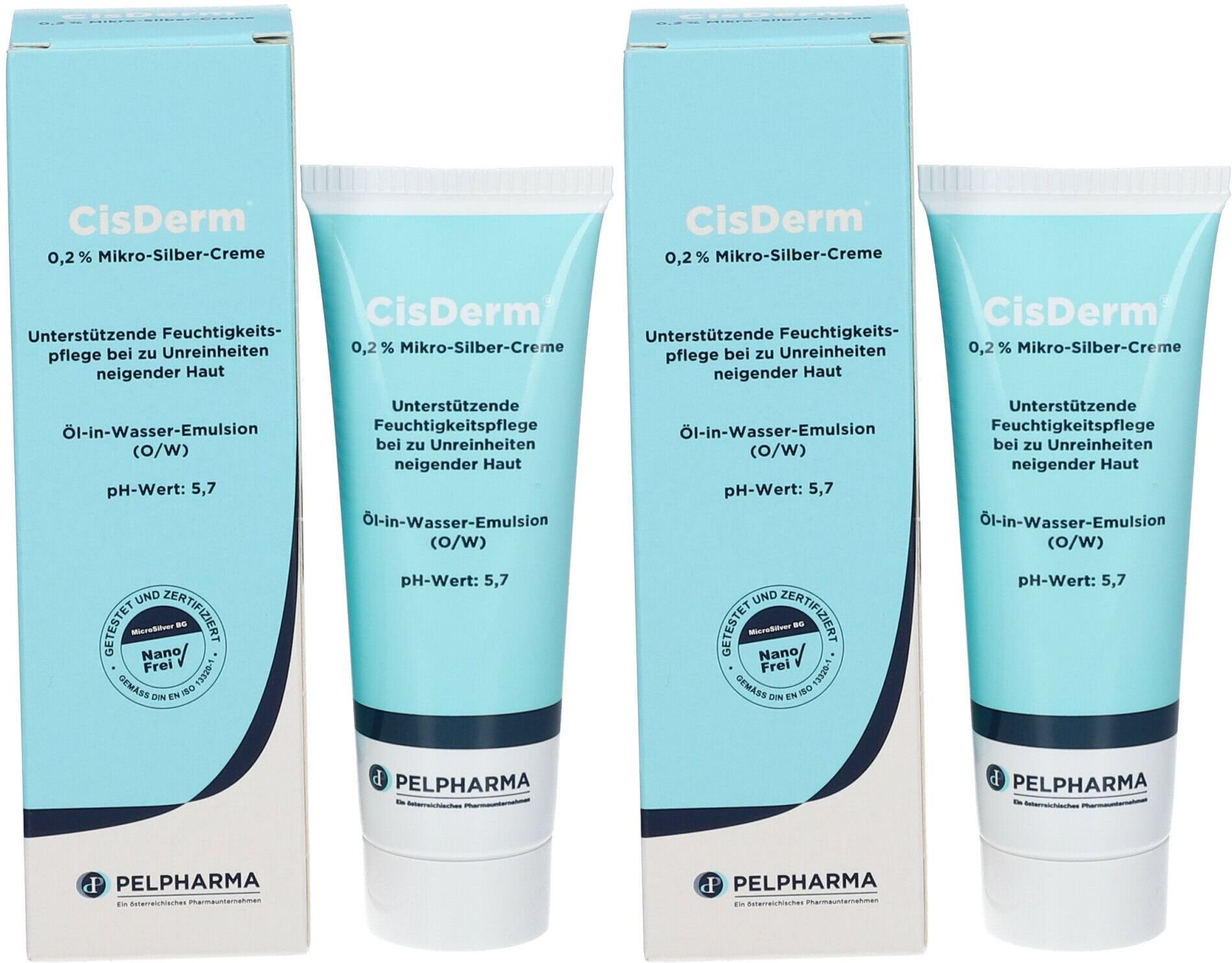 Cisderm Mikrosilb.cr 1 50Ml 2x50 ml Creme