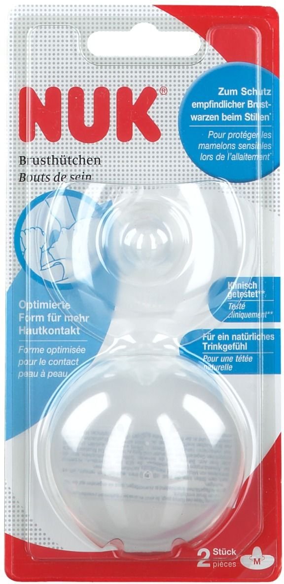NUK Brusthütchen Gr.M 2 St Brusthütchen, -hauben, -schalen