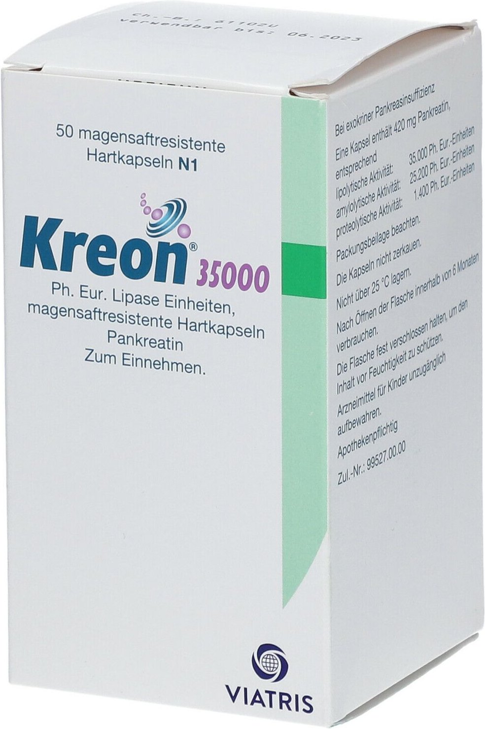 Kreon 35.000 Ph.Eur.Lipase Einheiten magensaftresistent Hartkapseln