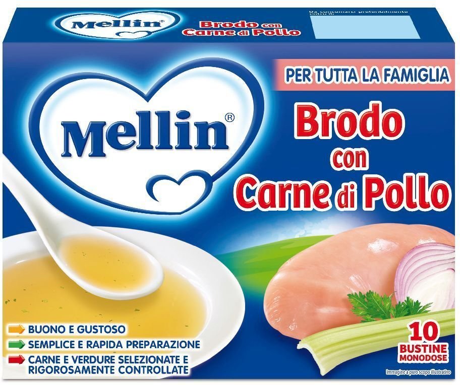 Mellin Brodo Pollo 10X5G 10x5 g Beutel