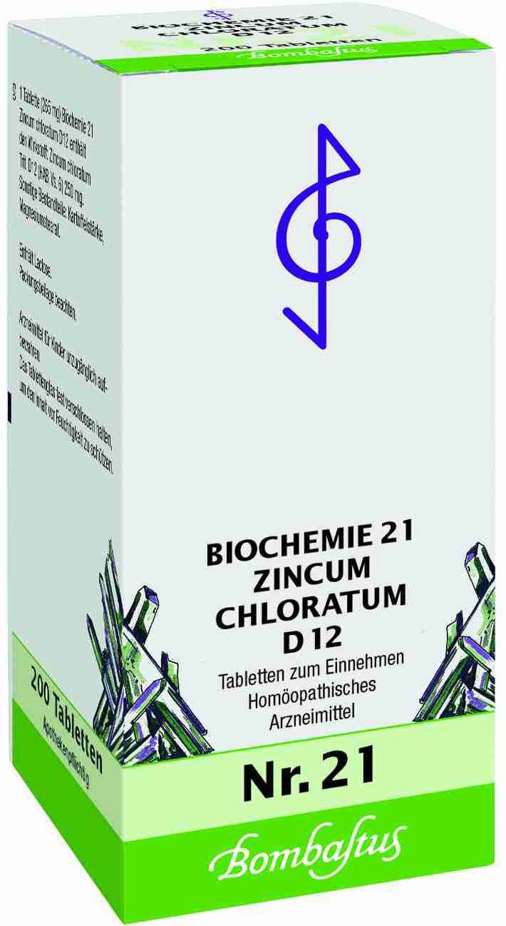 Biochemie 21 Zincum chloratum D 12 Tabletten 200 St