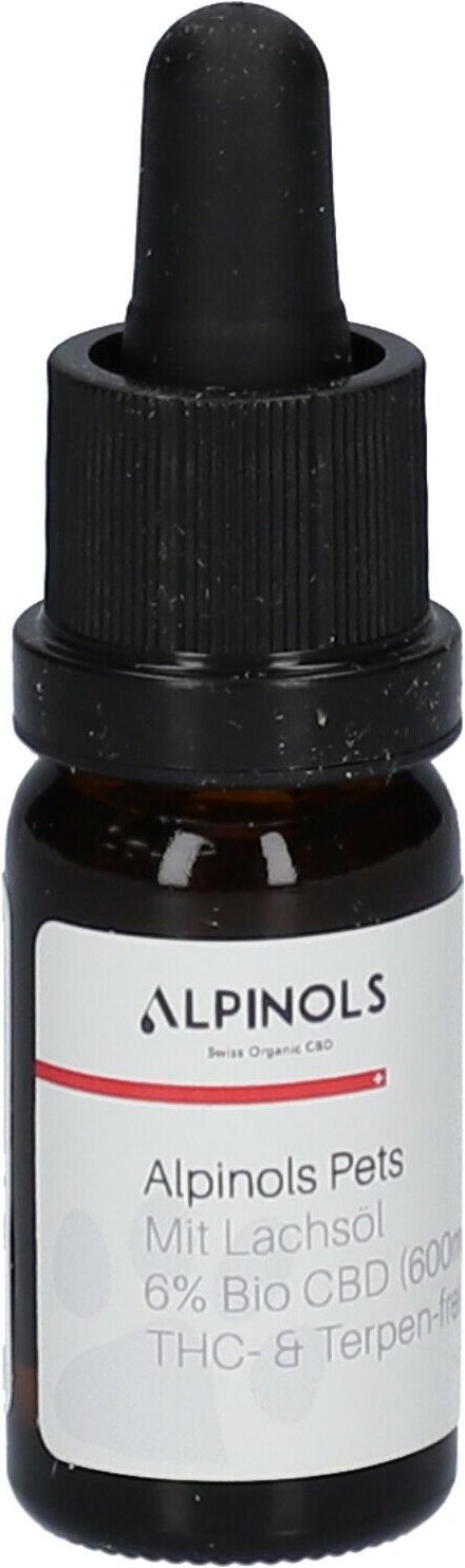 Thumbnail - CBD 6% Alpinols Tiere+Lachs 10 ml Tropfen