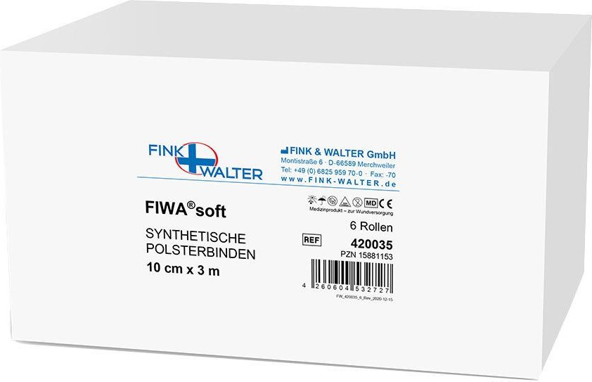 Polsterbinde synthetisch 10 cmx3 m unsteril 6 St Binden
