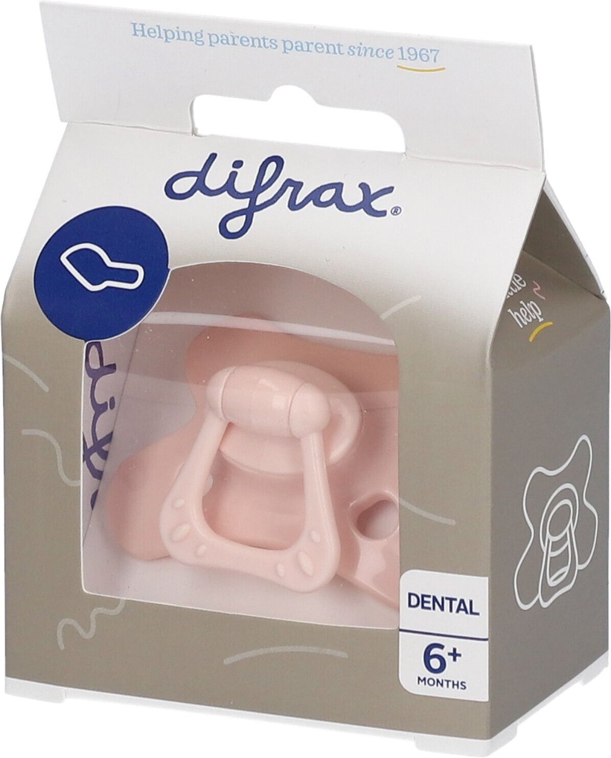 Difrax Fopspeen Dental Ring +6m 1 St Schnuller