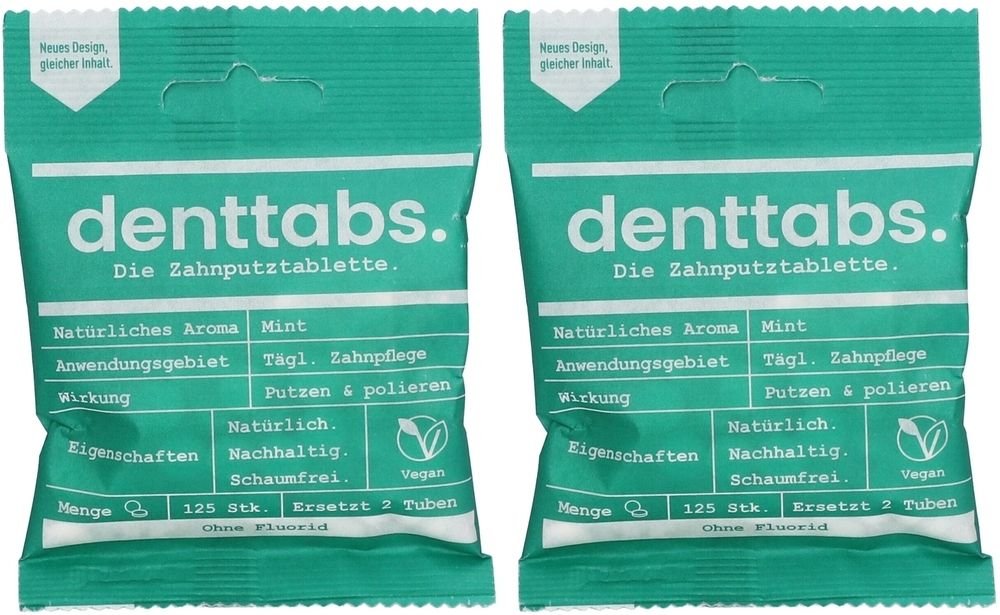 Denttabs Zahnputz Stev O F x2 2x125 St Tabletten