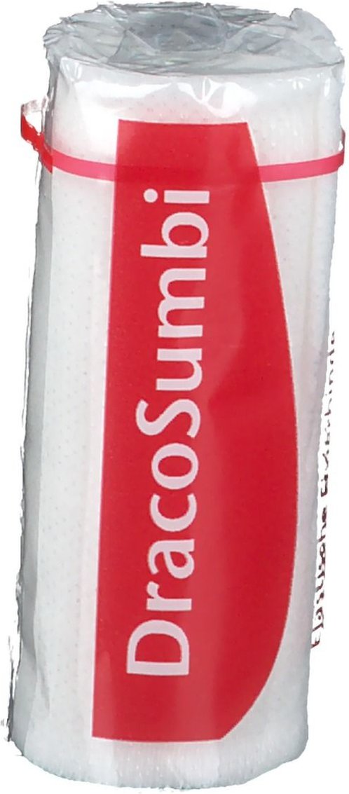 Dracosumbi Fixierbinde 8 cm x 4 m weiß