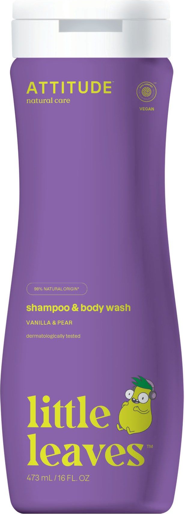 Attitude Little Leaves 2-in-1 Shampoo & Body Wash Vanille Peer 473 ml Waschgel
