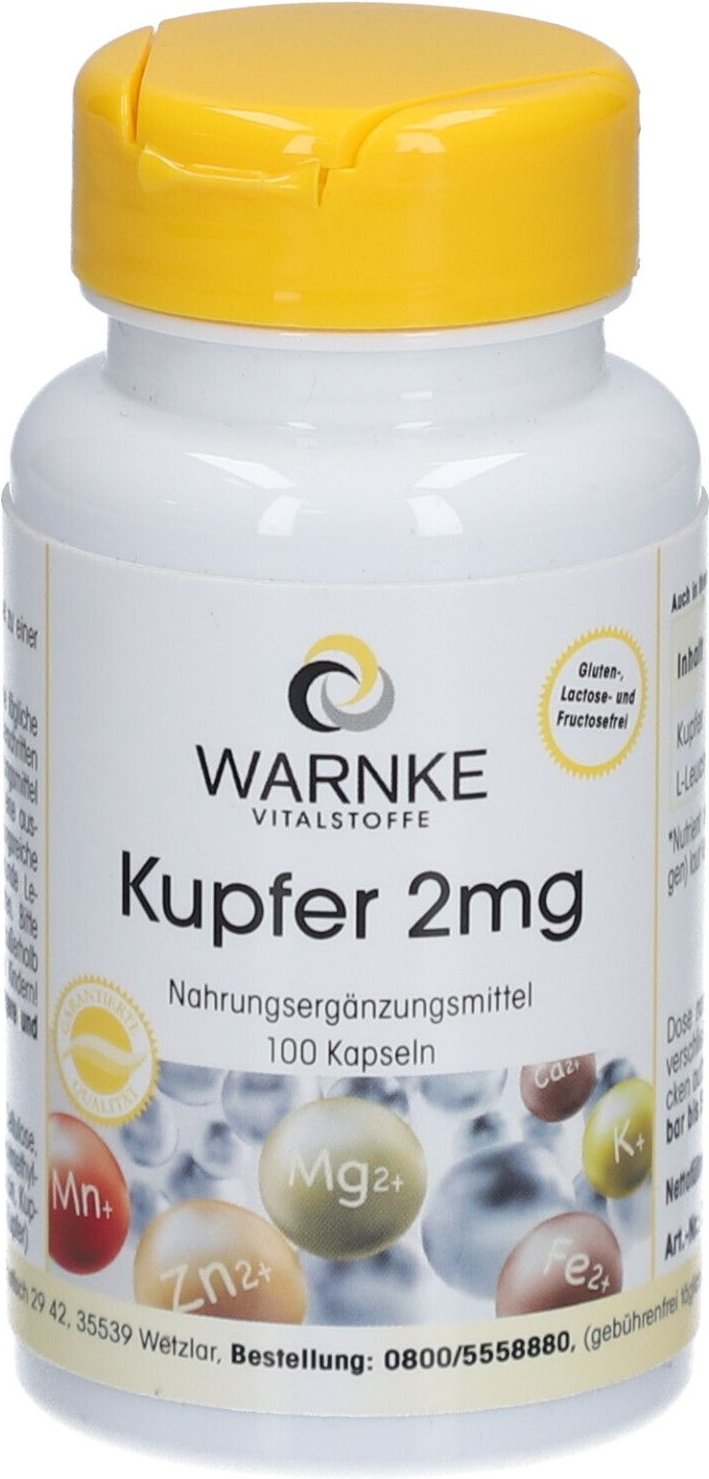 Kupfer 2 mg Kapseln 100 St