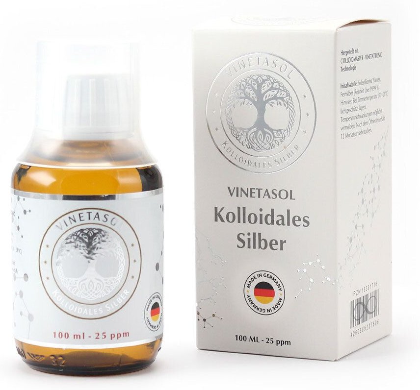 Vinetasol kolloidales Silber 25 ppm 100 ml Flüssigkeit