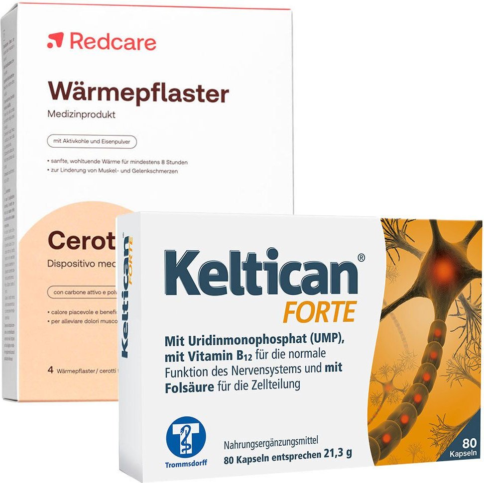 Keltican forte Kapseln & Wärmepflaster RedCare 9,5x13cm 80+4 St