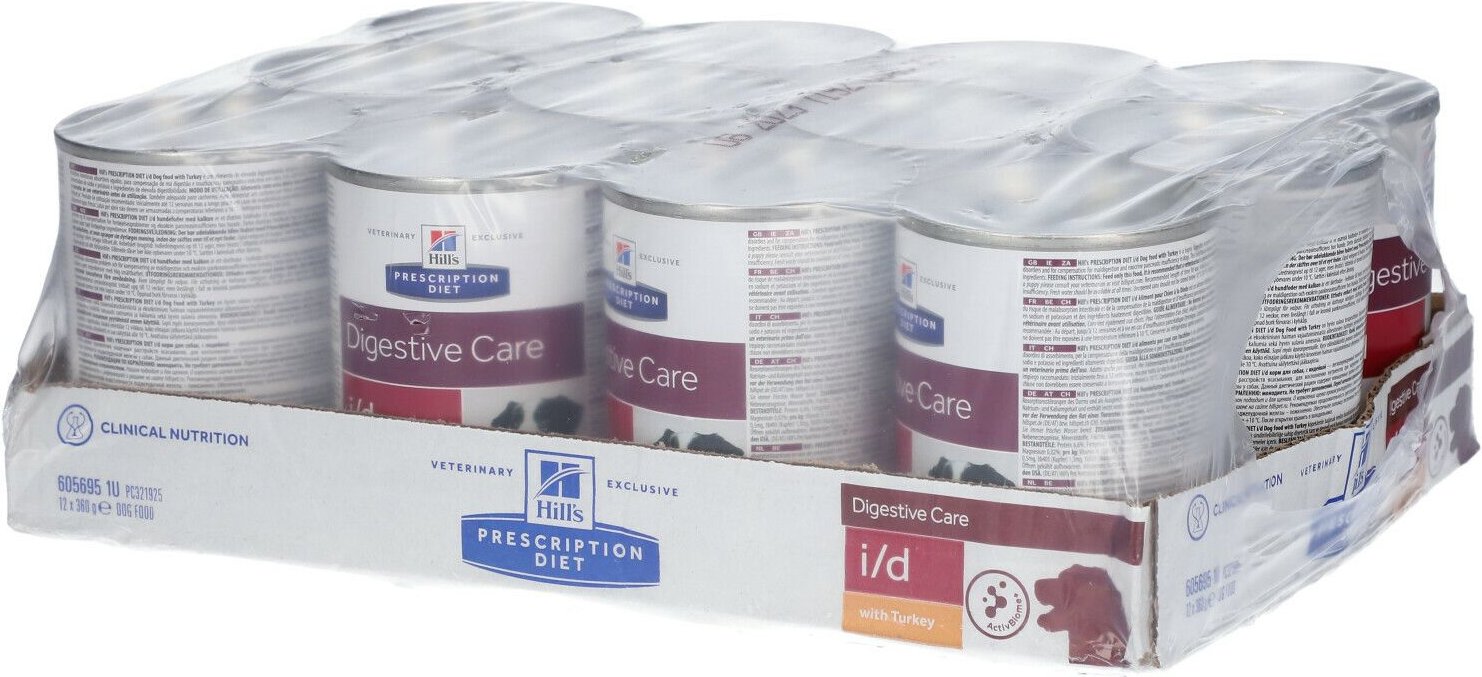 Hill's Prescription Diet I/D Canine Digestive Support Chicken & Veg 12x354 g Futter