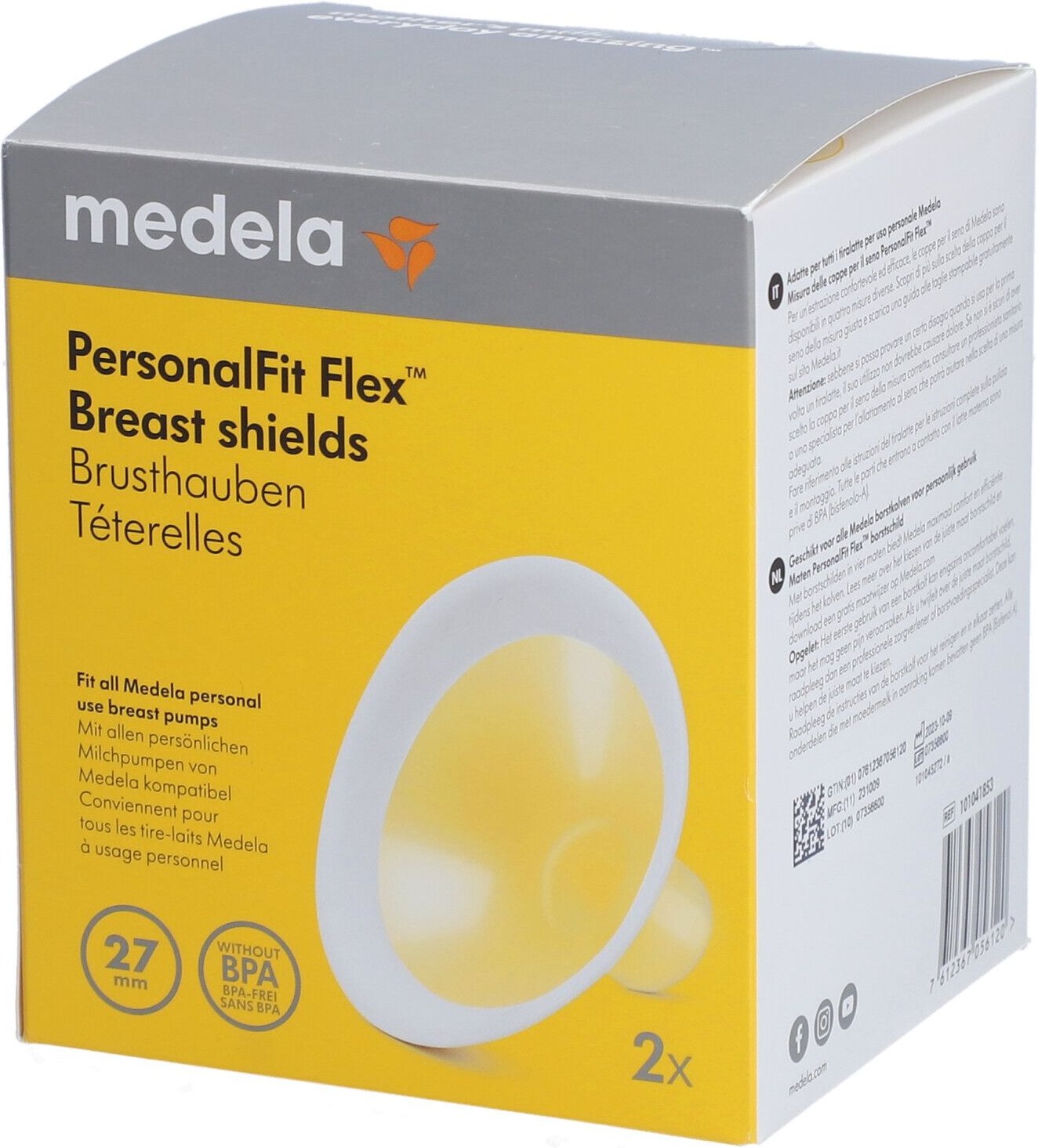 Medela PersonalFit Flex Brusthaube 27 mm 2 St. 1 St Gerät
