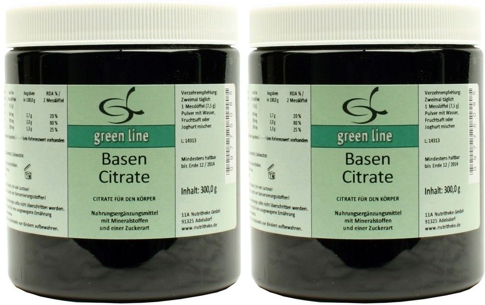 Basen Citrate Pulver 2x 2x300 g