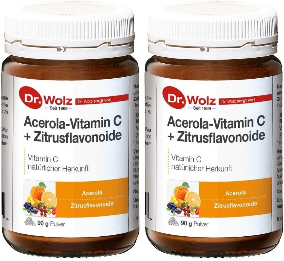Vitamin C+Bioflavonoide Dr.Wolz Pulver 2x 2x90 g