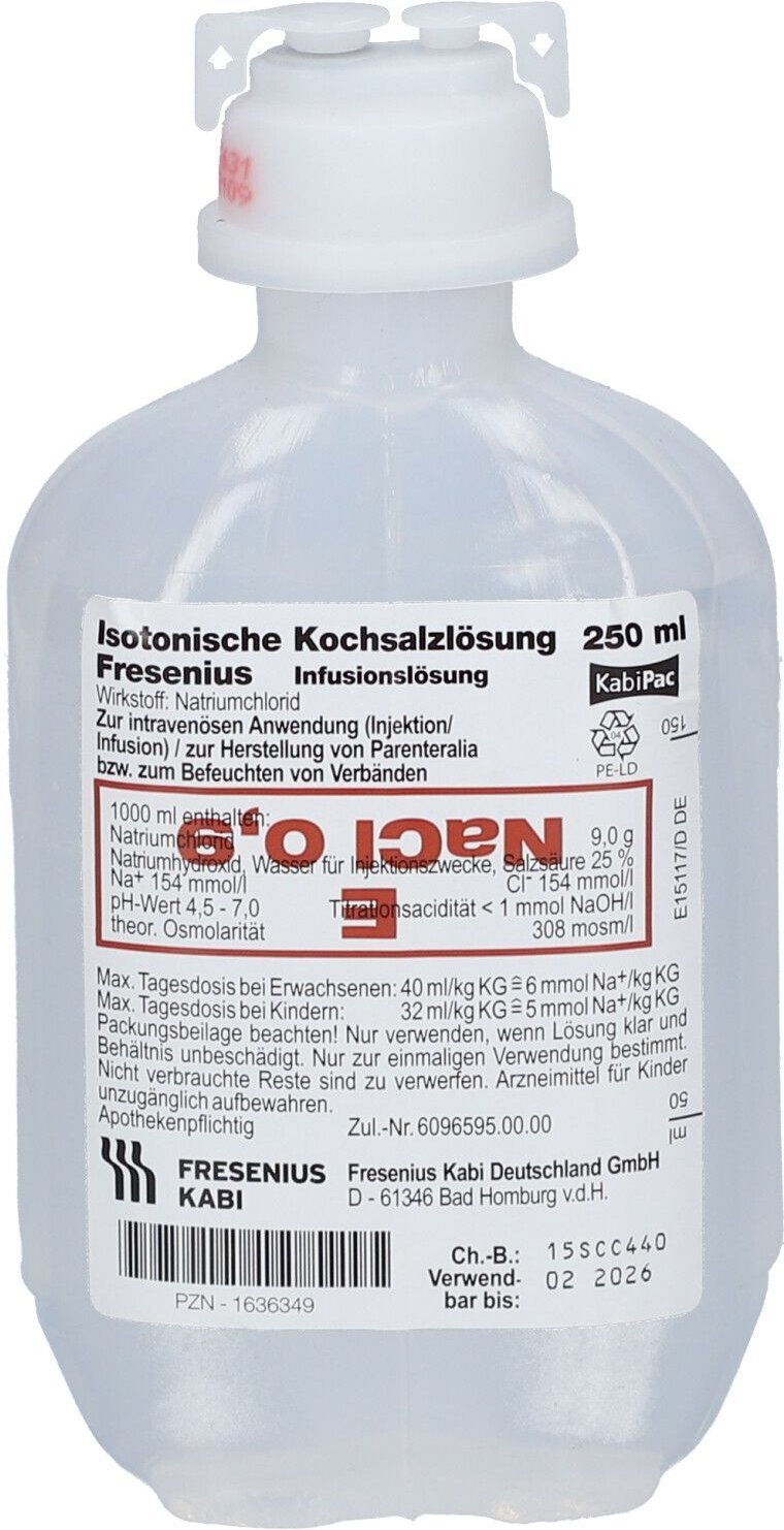 Kochsalzlösung 0,9% Plastikflasche Fresenius