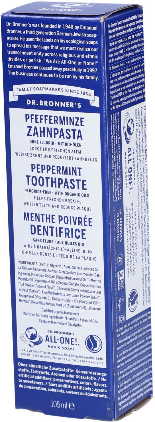 Thumbnail - DR Bronners Dent Ment Poivr 105ml 105 ml Zahnpasta