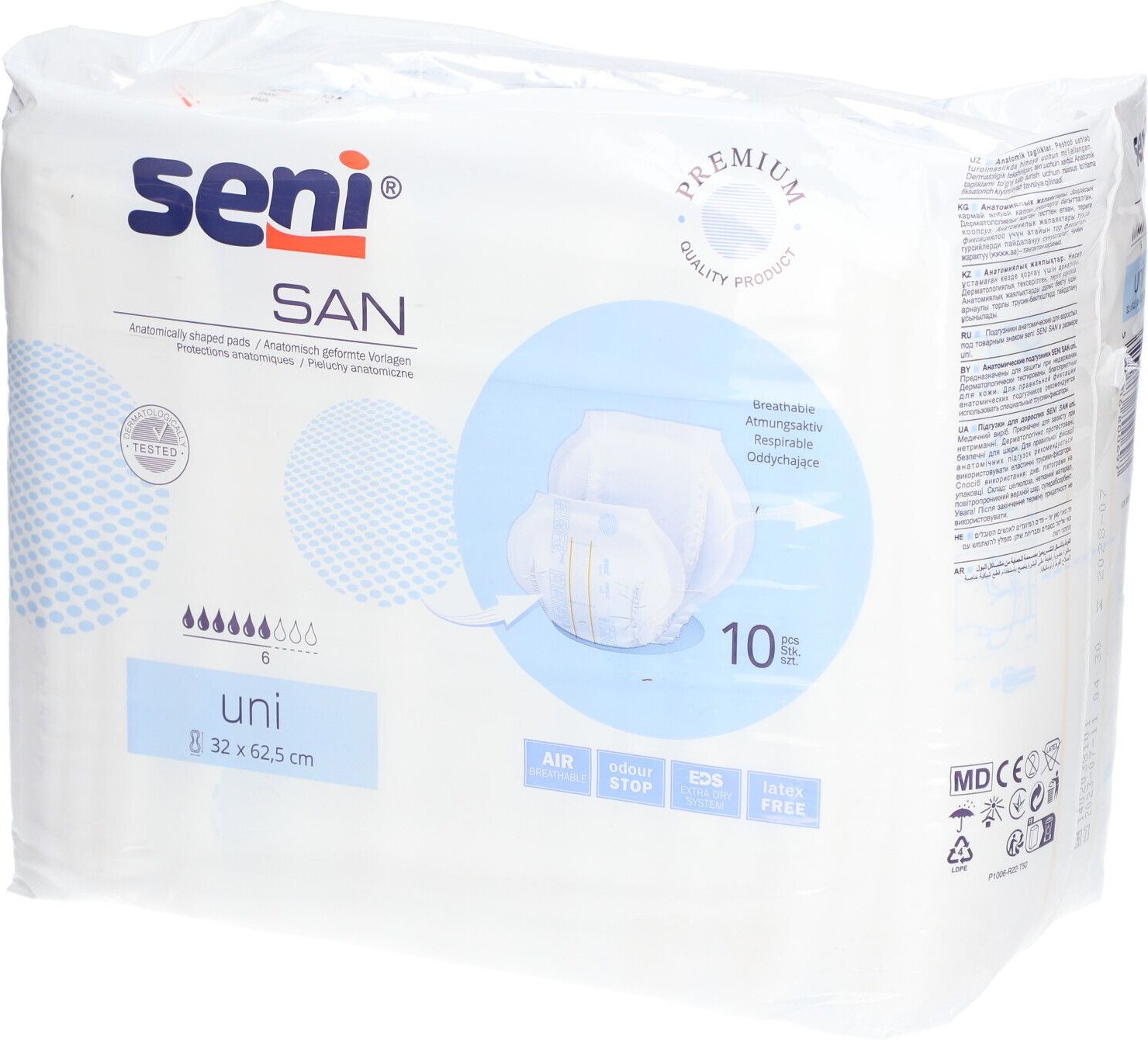 Seni San Inkontinenzvorlage uni 10 St Beutel