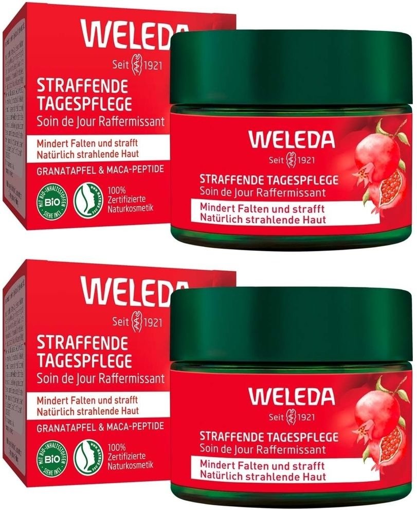 Weleda straffende Tagespfl.Granatapfel & Maca 2x 2x40 ml Tagescreme