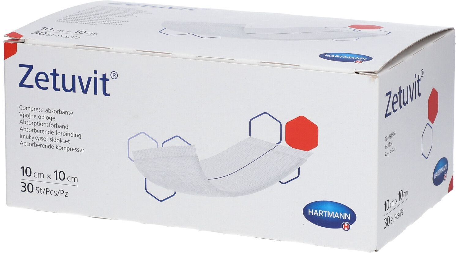 Zetuvit Saugkompressen unsteril 10x10 cm 30 St Kompressen
