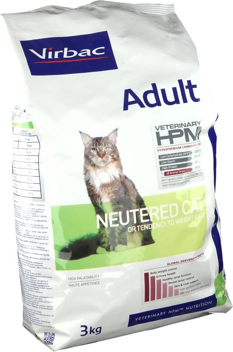 Veterinary HPM CAT Adult Neutered - Croquette, aliment complet pour chat adulte stérilisé. 3000 g Sonstige