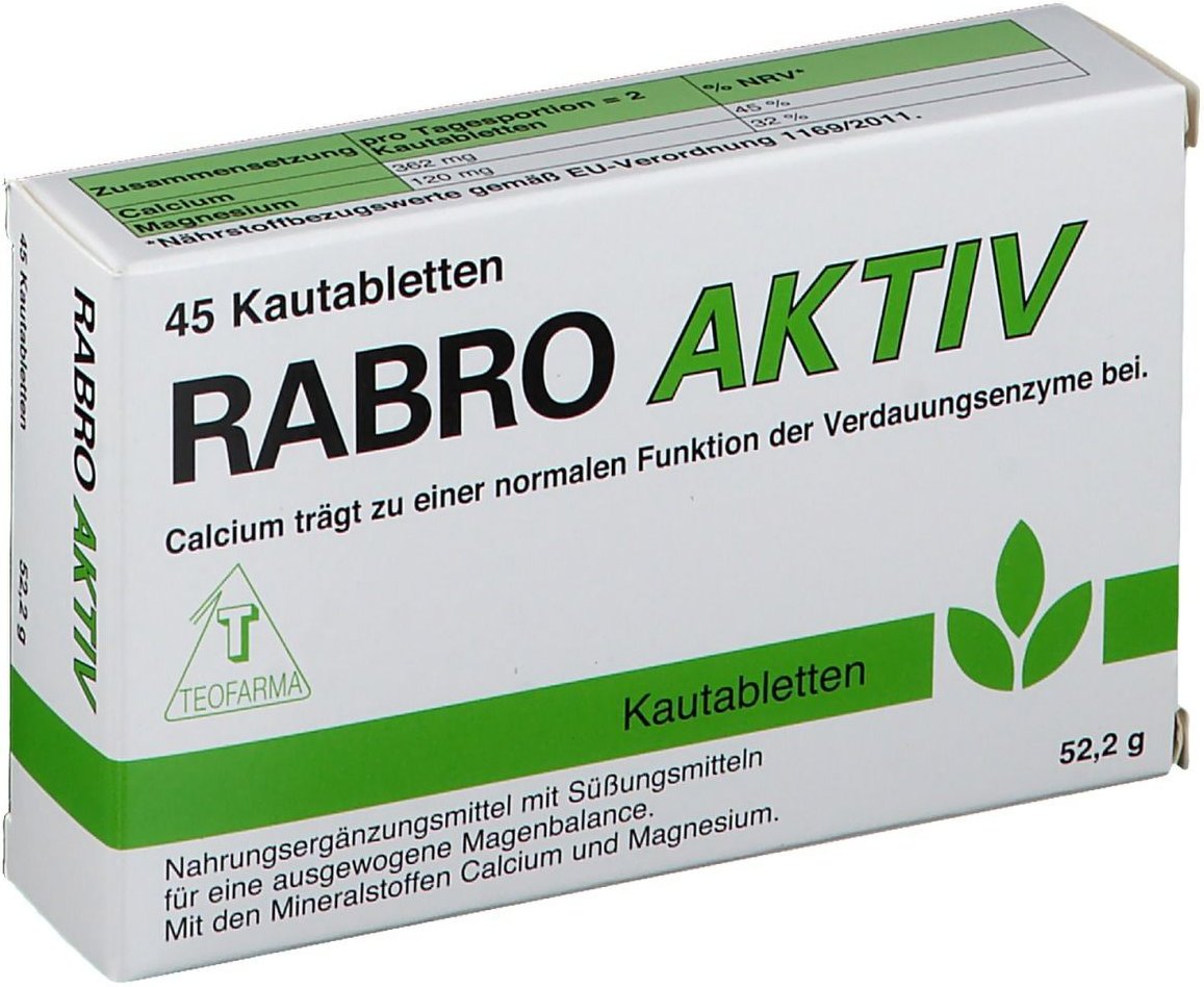 Rabro Aktiv Kautabletten 45 St