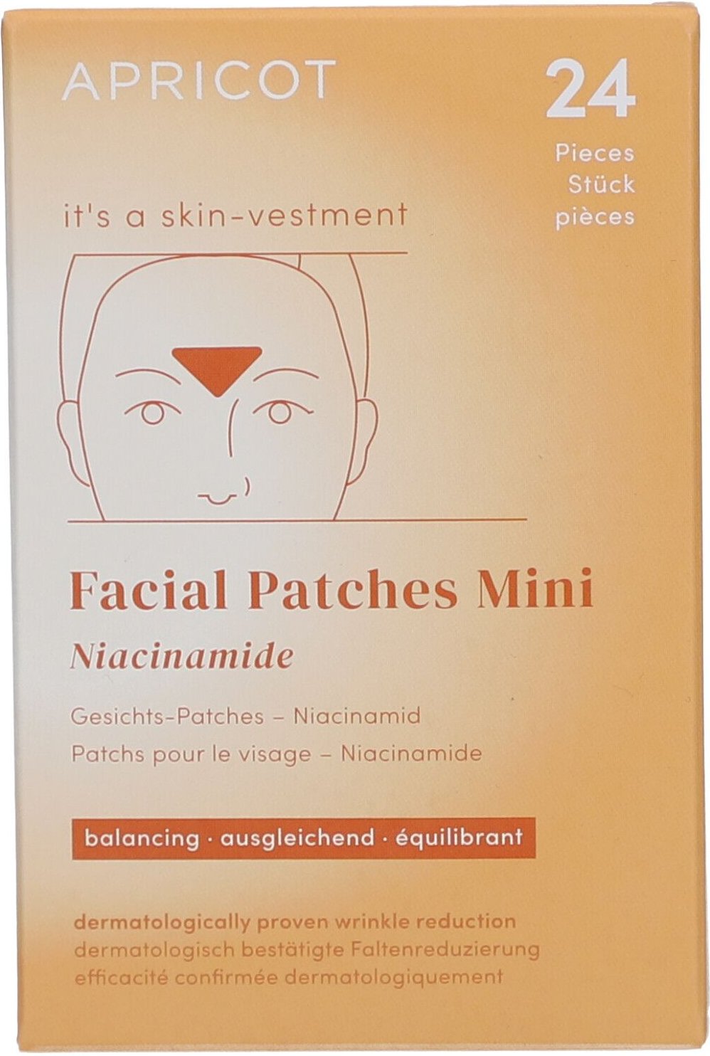 Apricot Facial Patches Niacinamide Mini Pack 24 St Pflaster
