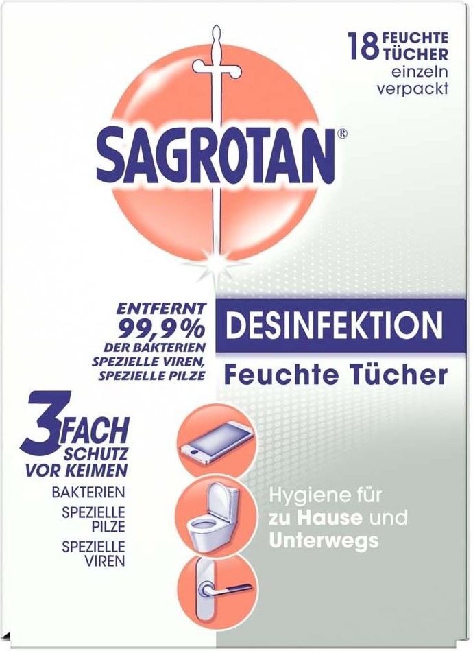 Sagrotan Desinfektionstücher 18 St Tücher